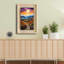 Élégante peinture décorative encadrée, 16,9 po x 24,8 po | Cadre 100% bois massif (épaisseur: 1,2 po), fond 100% bois aggloméré érable (épaisseur: 0,1 po), impression UV | Décoration murale parfaite pour la maison et le bureau