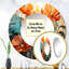 «Tropical Orange and Green Foliage II» - miroir mural palmiers, miroir décoratif rond vert, impression d'art en métal-99621328