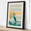 Heron in Reeds Japandi - Wrapped Canvas-294229613-294229607