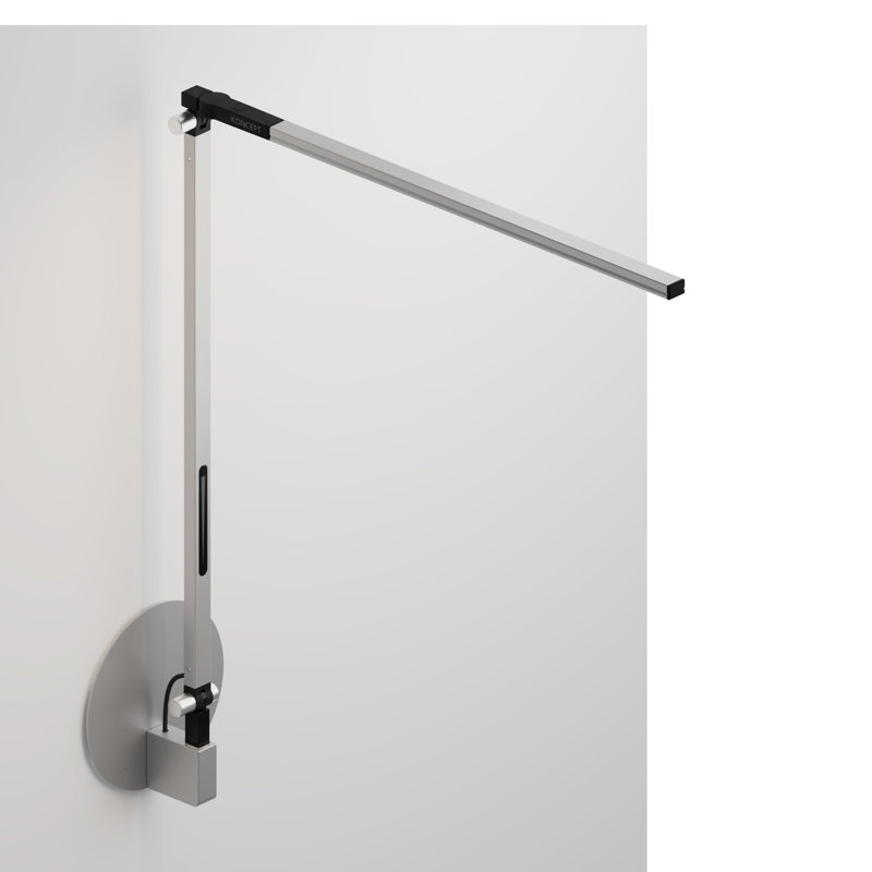 Z-Bar LED Swing Arm Sconce, 18" H x 9" W x 16.6" D
