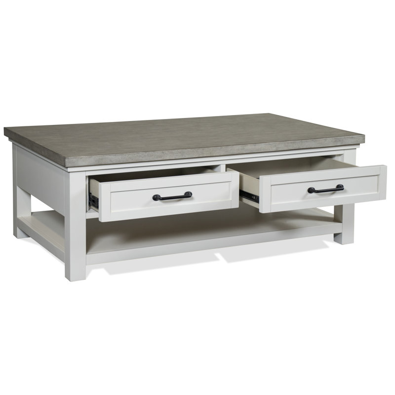 Table basse à 4 pieds avec rangement