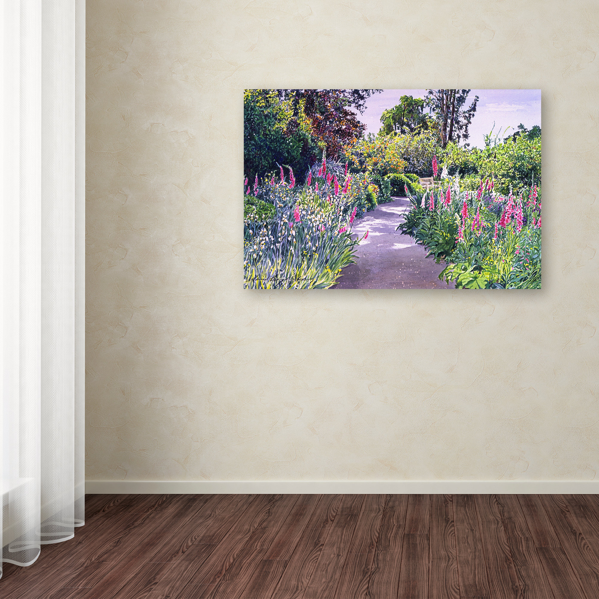Lark Manor™ Fellman 'Garden Walk' Print on Wrapped Canvas | Wayfair