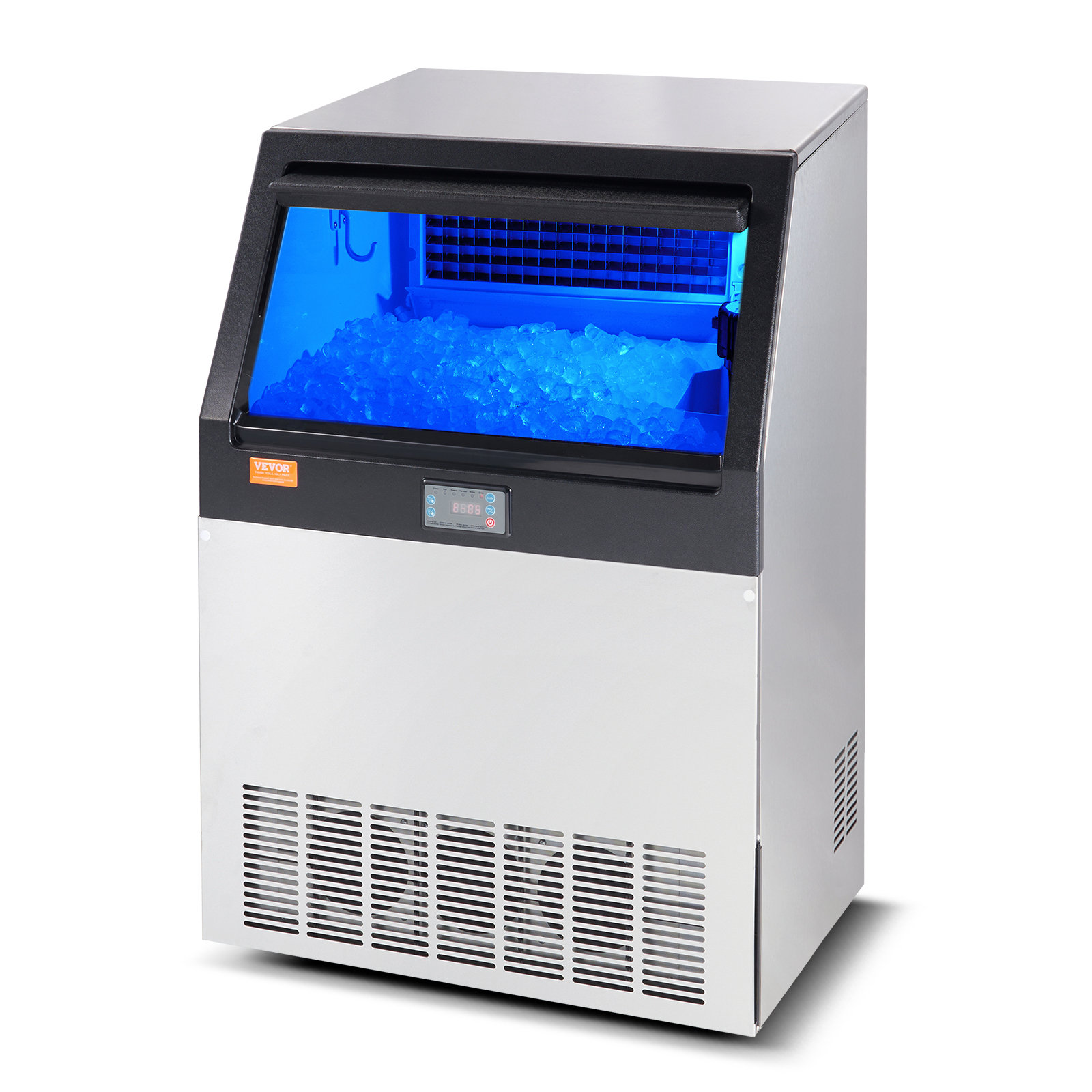 VEVOR 200 lb. Daily Production Clear Ice Freestanding Ice Maker