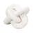 Neutral Modern Marble Oval 6" Knot Decor - 6" x 6" x 6"-946809307