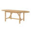 7-Piece Farmhouse Extendable Dining Table Set for 6, 48"-84" Oval Drop Leaf Table with 6 Upholstered Chairs