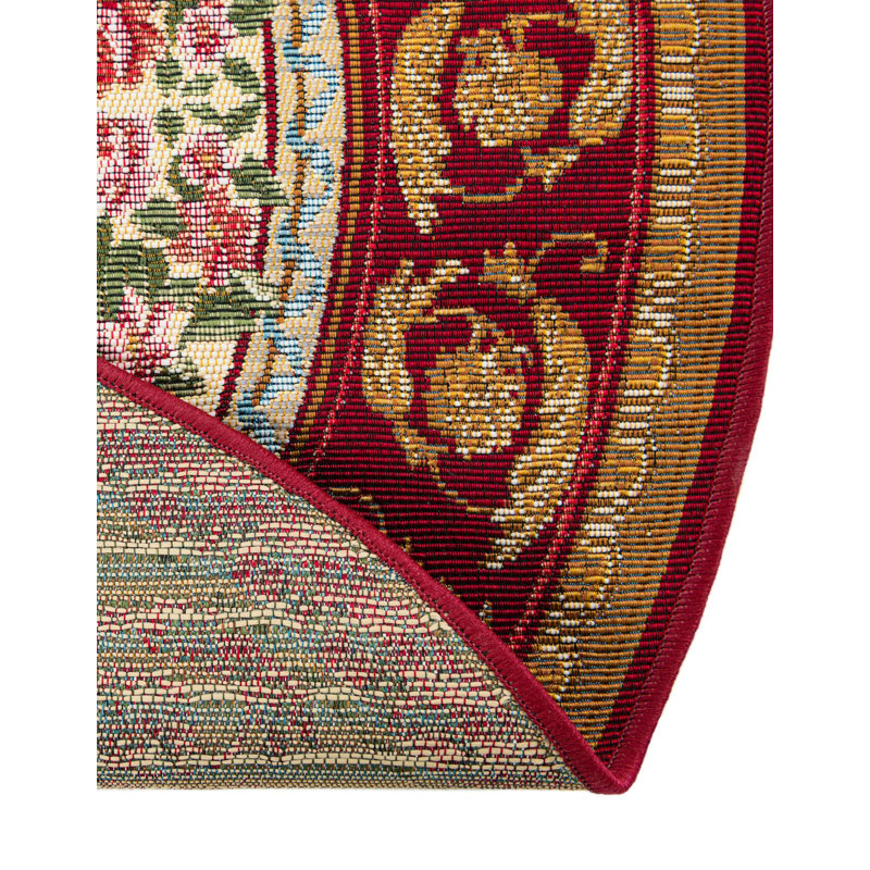 Tapis d'extérieur traditionnel, Rond 4 pi 1 po