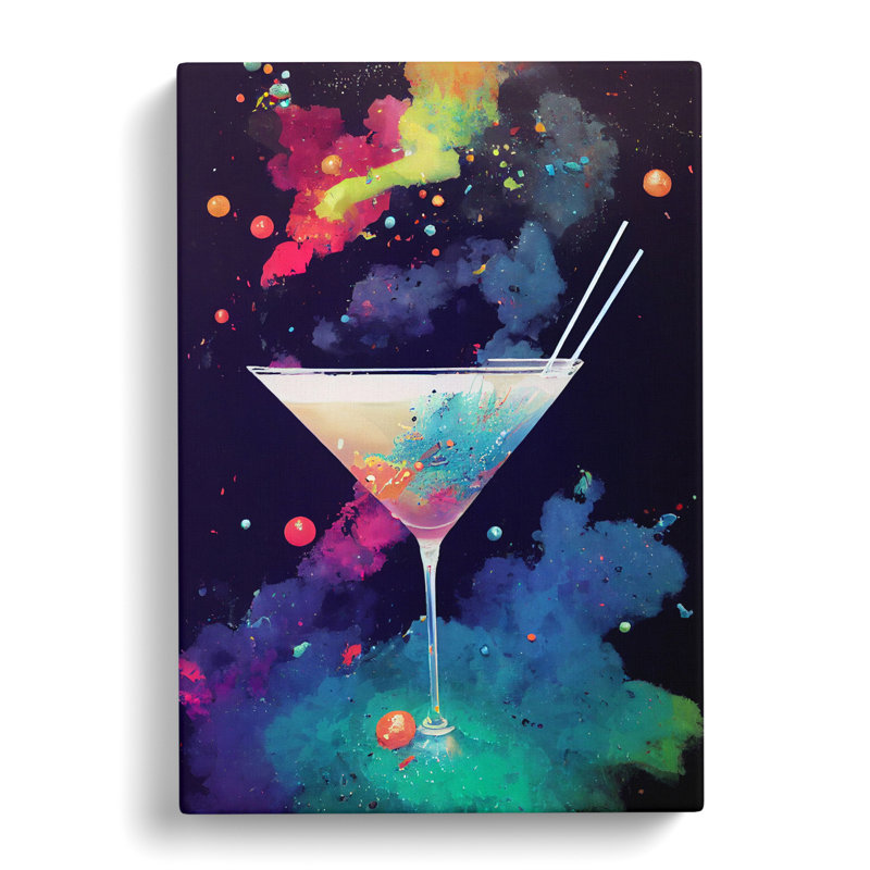CAN-V0523-483X Cocktail Splatter Vol.1 - Wrapped Canvas Print, 76cm H x 50cm W x 3cm D