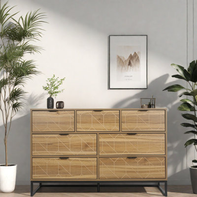 120cm W 7 - Drawer Chest of Drawers