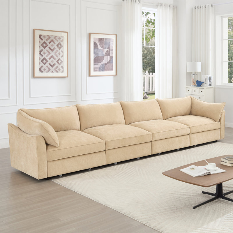 Canapé de rangement large et profond Sofawith avec tiroirs de rangement sous chaque siège avec d'excellents espaces de rangement convenant aux grands salons