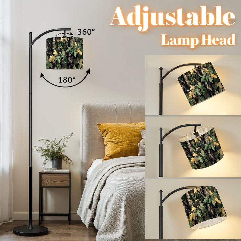Lampe sur pied avec abat-jour réglable Arc