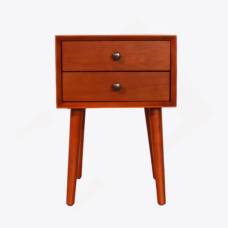 Table de chevet avec 2 tiroirs, petite table d'appoint avec rangement, Dérive en mer