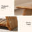 63'' Solid Wood Entryway Bench with Storage, Long Farmhouse Dining Bench