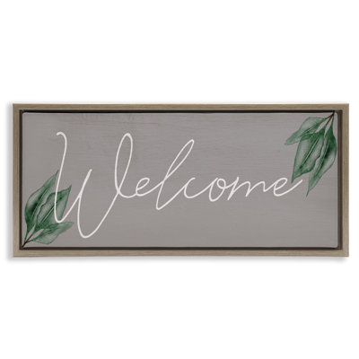 Welcome on Grey avec cadre flottant Herbs, design par Lil 'Rue