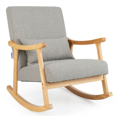 Jahlon Solid Wood Rocking Chair