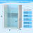 60”x75” Single Sliding Frameless Shower Door, 8mm Explosion-Proof Glass with Soft-Close, Stainless Steel Hardware-122099844