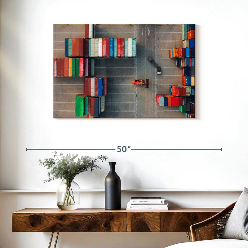 Mehar Freight Yard II, 24" H x 36" W
