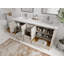 72 po X P 22 po Meuble-lavabo à double cuve D Alys Quartz blanc