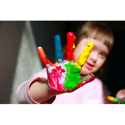 Cute Little Girl by Denkuvaiev - Wrapped Canvas Photograph -  Ebern Designs, 58219FF21E3F41689ADBDC71EB94236F
