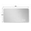 Miroir d'éclairage mural mural / miroir de salle de bain / miroir pleine longueur / miroir de maquillage, éclairage tricolore + gradation + étanche IP44 + antibuée + interrupteur tactile 24 x 48 pouces-1235960824
