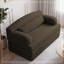 Canapé-lit pliable en velours côtelé Corduroy - Canapé convertible en mousse haute densité (brun)-133347967