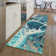 Premium Machine Washable Prisco Teal Rug