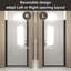 Porte de douche pivotante avec cadre en aluminium-124898855