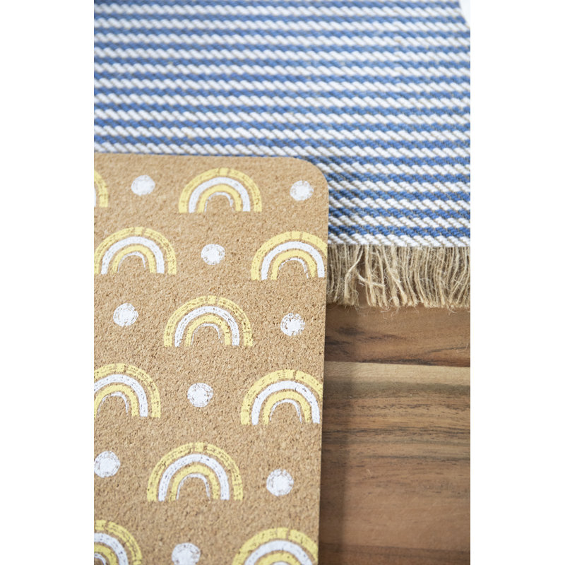 Naturals Cork Geometric Rectangle Placemat
