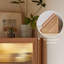 Armoire de coin en bois massif Burlywood