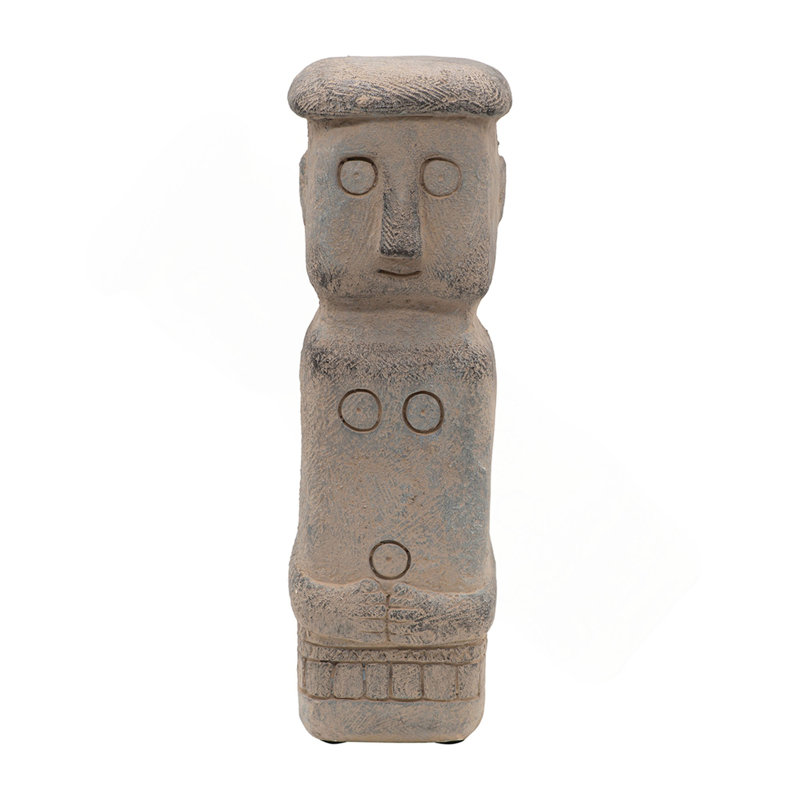 Décoration de tribu ancienne 4,1 x 3,9 x 12,6 po
