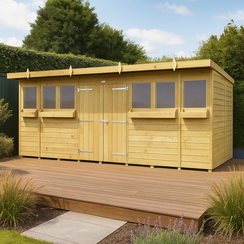 Pent Summer Shed, 14ft W x 8ft D
