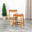 Tabouret de bar 30 po avec siège en cuir selle profilé - Confort et style-1470064609-1470064611