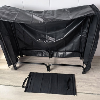 Caneghem 120cm W Metal Log Rack