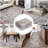Washable Area Rug, Vintage Distressed Low Pile Non-Slip Foldable Retro Abstract Indoor Floor Carpet, Camel, 2'x8'-24305444-24305467
