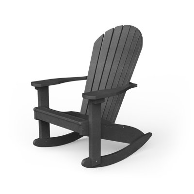 Chaise Adirondack berçante en plastique et plastique Wisby