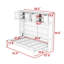 Lit escamotable en bois avec armoires supérieures, conception pliable peu encombrante-1086208194-1086208195