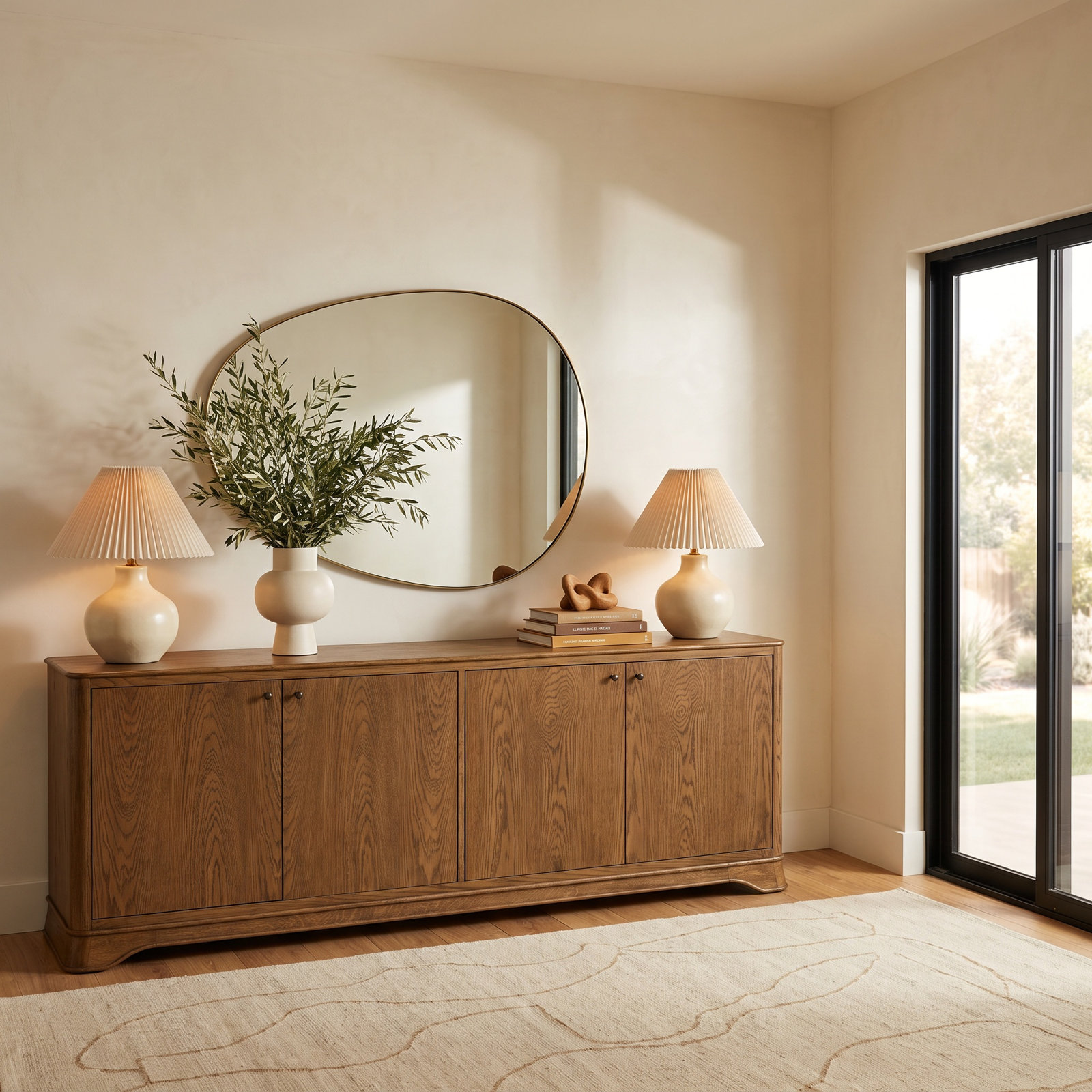 Nelsie Mango and Oak Sideboard