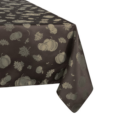 Leighlynn Floral Round Thanksgiving Tablecloth