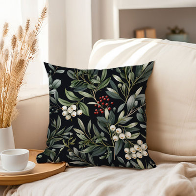 Botanical Plants Pattern IV Leaves Pillow Cover