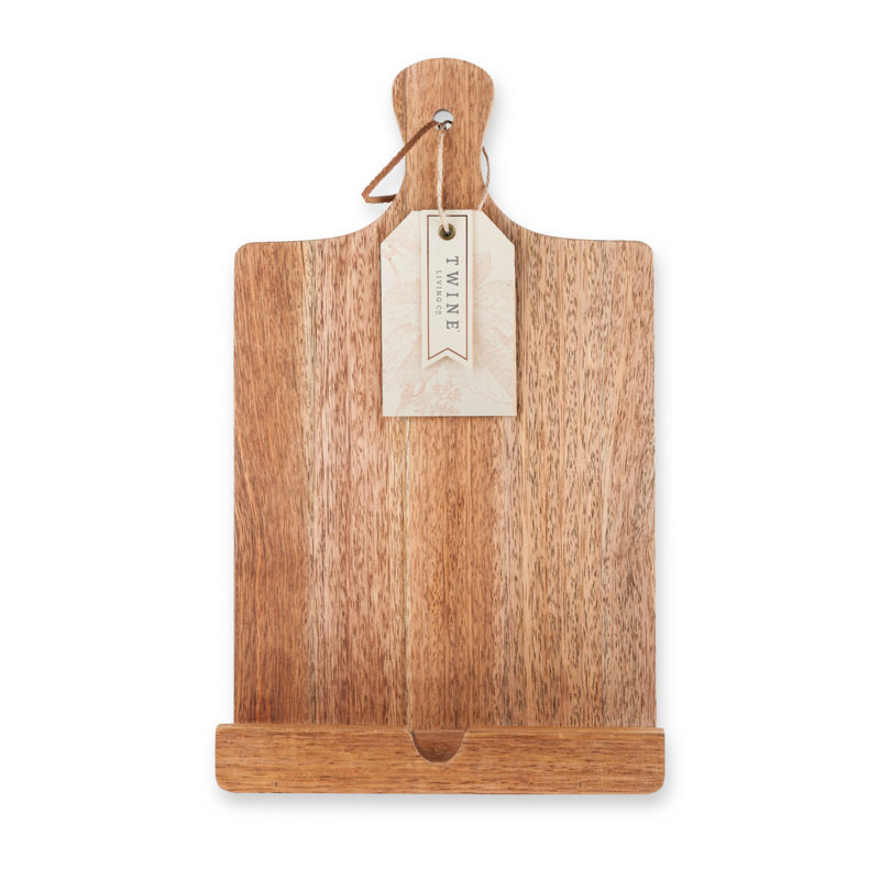 Rustic Farmhouse™ Acacia Wood Tablet Cooking Stand
