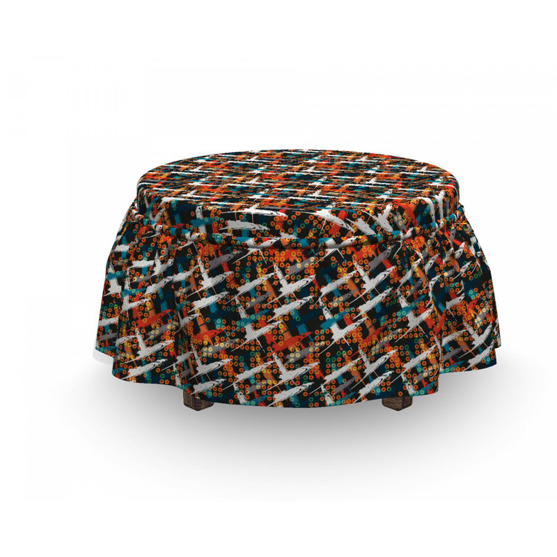Box Cushion Ottoman Slipcover
