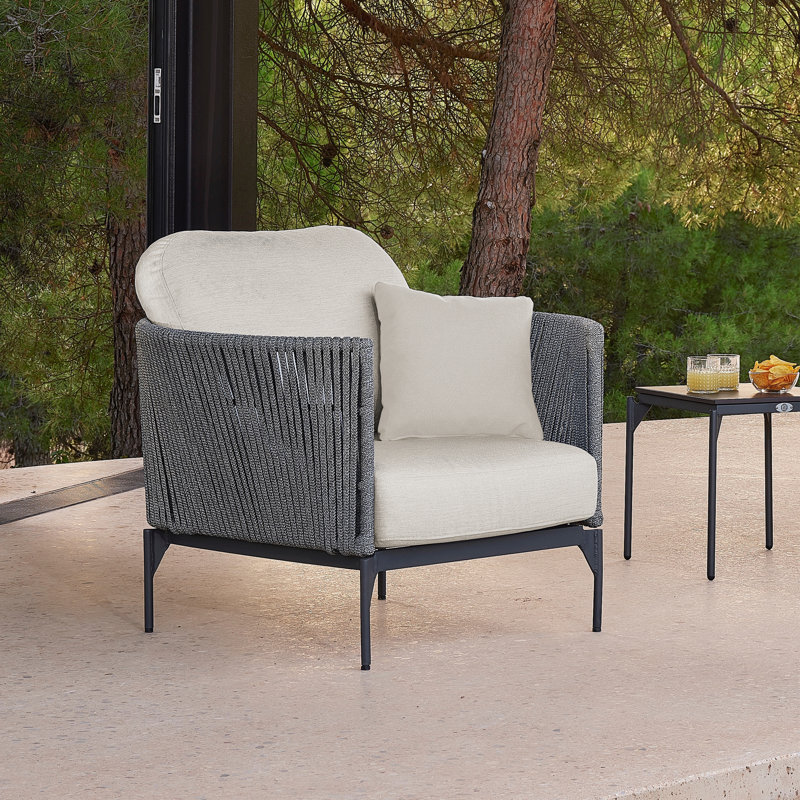 Boston Outdoor Lounge Chair, Canvas Canvas Sunbrella® Canvas