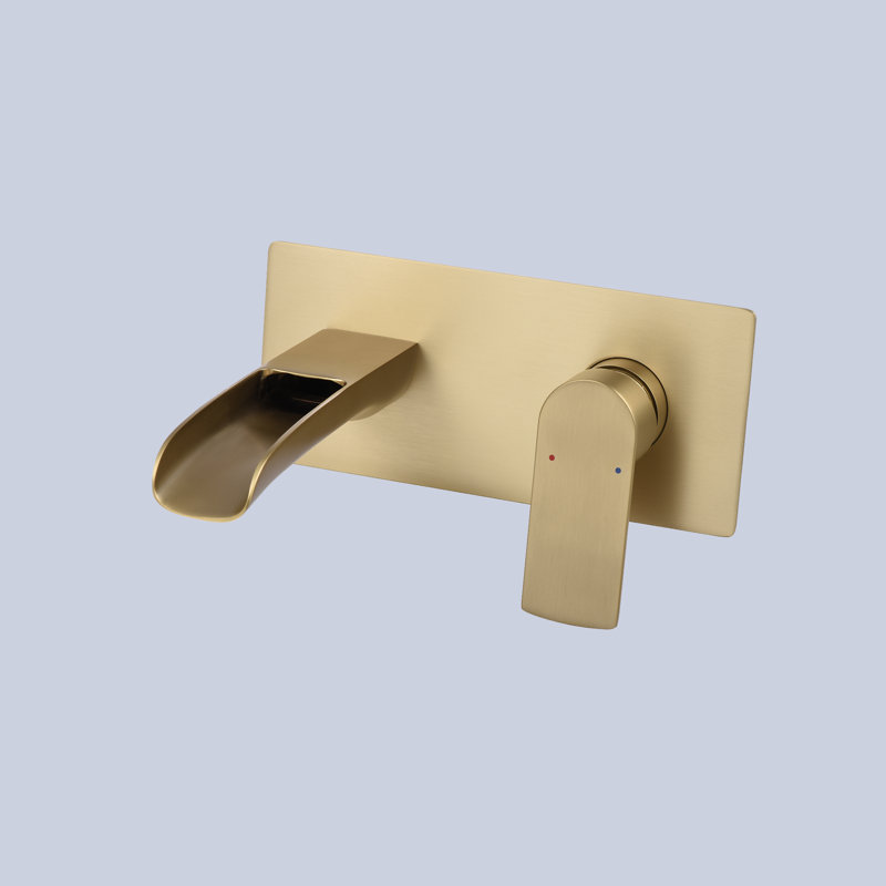Single-handle Bathroom Faucet, Brushed Gold