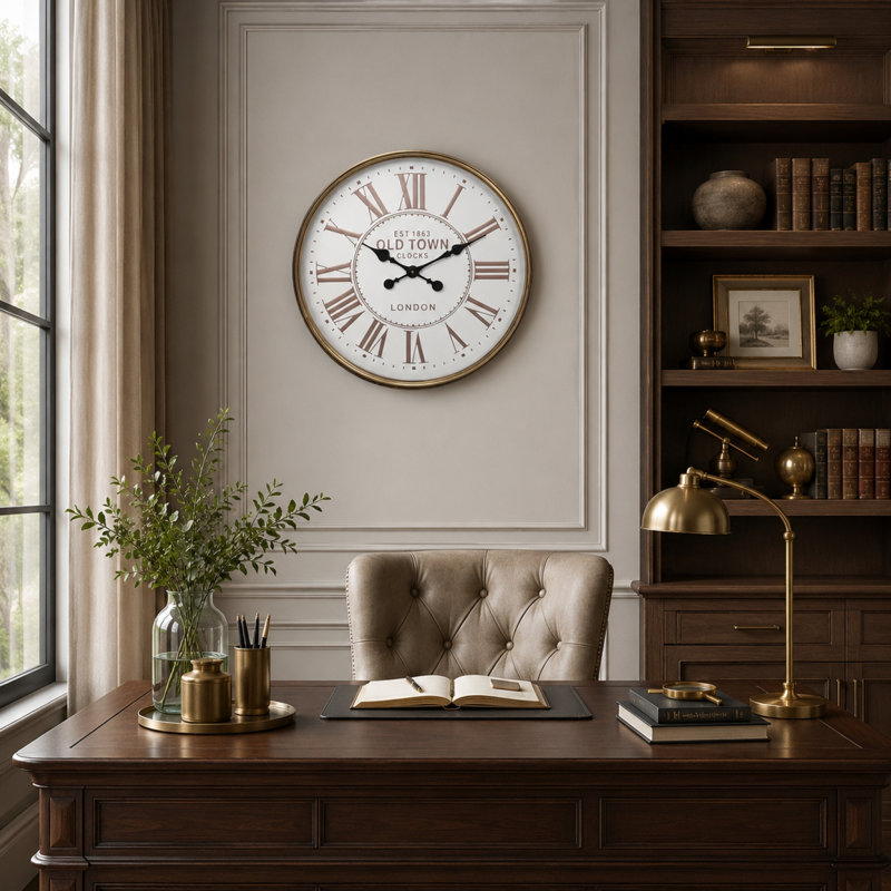 Metal Analog Wall Clock