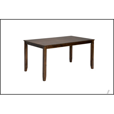 Table de salle à manger compacte en bois rectangulaire, parfaite pour les petits espaces et les repas pour 4 personnes, SEULEMENT LA TABLE