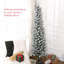 Arbre de Noël artificiel 6 pi avec 329 pointes enneigées, base en métal, arbre de Noël réaliste
