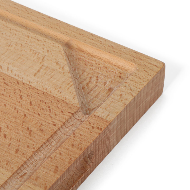 Lochner 18" x 12" Beech Wood Cutting Board with Juice Groove