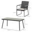 Outsunny 6 Seater Garden Dining Set with Soft Cushions-1125776846