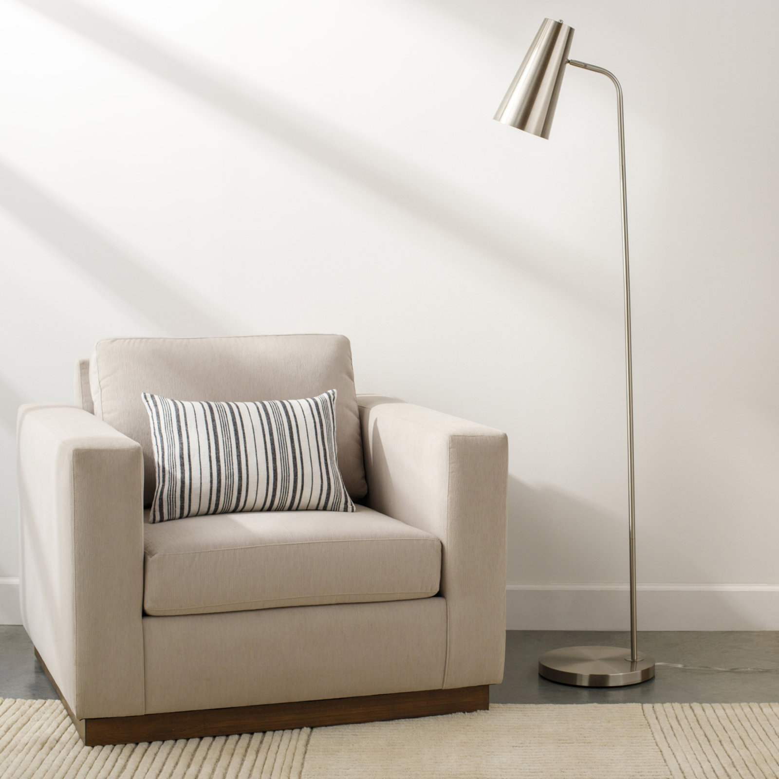 Kelt 66'' Floor Lamp, Nickel