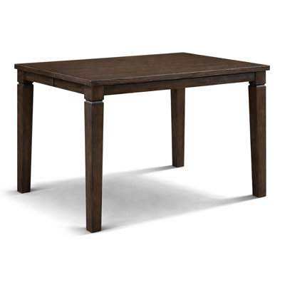Hollis Way 36"–54" Extendable Counter Height Dining Table – Dark Espresso Pub-Style with Drop-In Leaf, Seats 4–6
