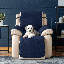 Housse matelassée et réversible pour fauteuil inclinable-50890287-50890888